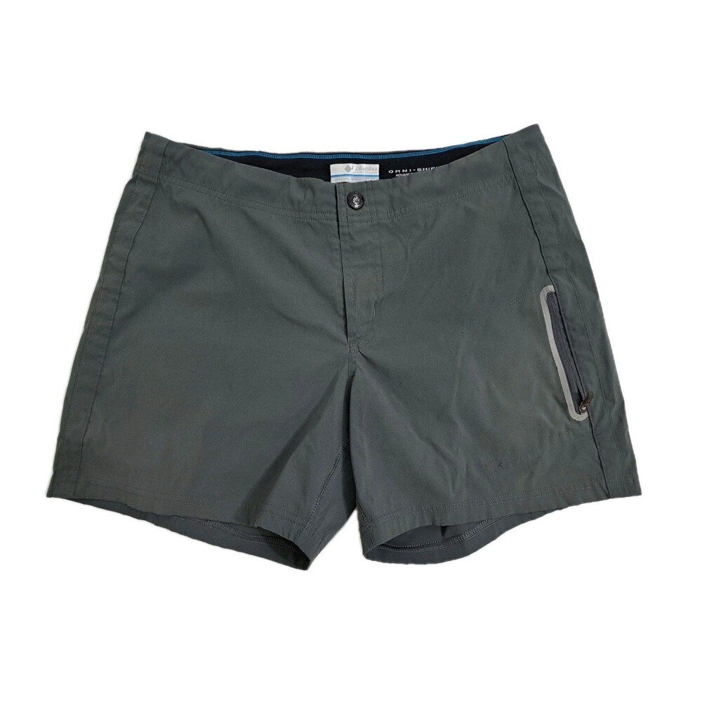 Columbia Shorts Women's Size 10 Gray Cargo Omni-Shield Just Right Modern
